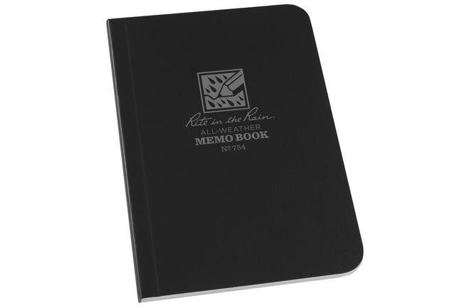 Afbeelding voor Rite in the Rain Soft Cover Book 754, 3 1/2" x 5", Black, notitieboekje