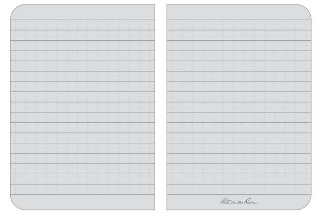 Afbeelding voor Rite in the Rain Soft Cover Book 754, 3 1/2" x 5", Black, notitieboekje