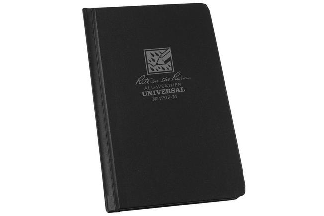 Afbeelding voor Rite in the Rain Hard Cover Book 770F-M, 4 1/4" x 6 3/4", Black, notitieboek