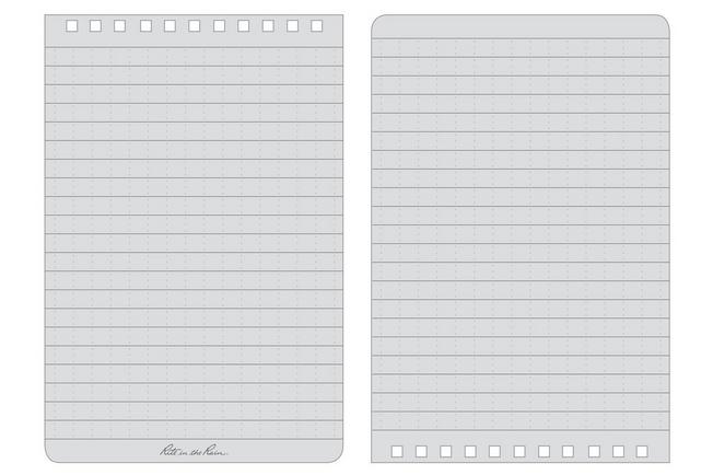 Afbeelding voor Rite in the Rain Top Spiral Notebook 846, 4" x 6", Grey, notitieboek