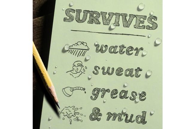 Afbeelding voor Rite in the Rain Top Spiral Bilingual Notebook Green 935BL, 3" x 5", Green, notitieboekje