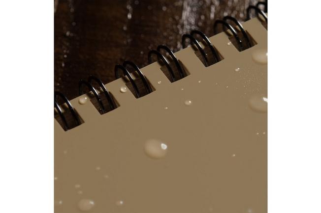 Afbeelding voor Rite in the Rain Top Spiral Notebook 935T, 3" x 5", Tan, notitieboekje