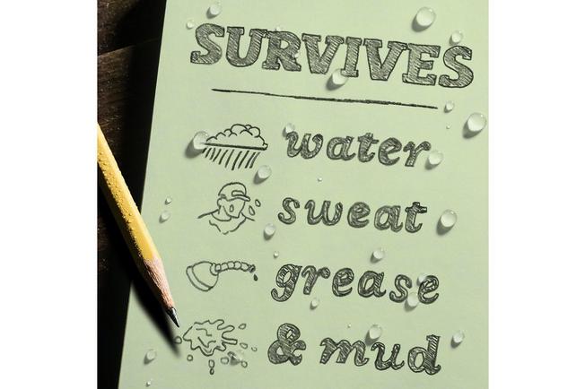 Afbeelding voor Rite in the Rain Top Spiral Notebook 935, 3" x 5", Green, notitieboekje