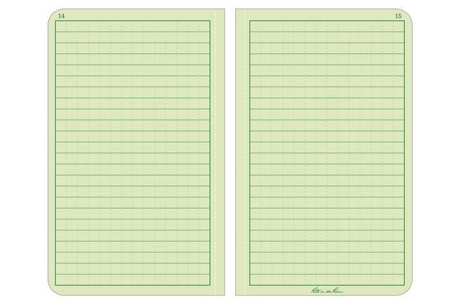 Afbeelding voor Rite in the Rain Hard Cover Book 970F-M, 4 1/4" x 6 3/4", Green, notitieboek