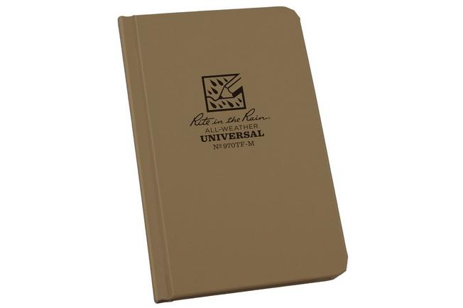 Afbeelding voor Rite in the Rain Hard Cover Book 970TF-M, 4 1/4" x 6 3/4", Tan, notitieboek