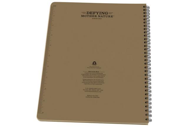 Afbeelding voor Rite in the Rain Side Spiral Notebook 973T-MX 8 1/2" x 11", Tan, notitieboek