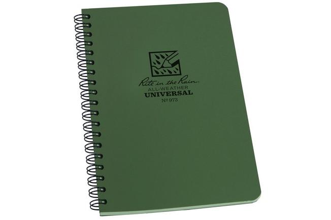 Afbeelding voor Rite in the Rain Universal Spiral Notebook 973,4 5/8" x 7", Green, notitieboek