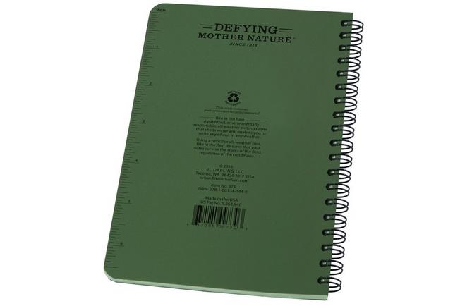 Afbeelding voor Rite in the Rain Universal Spiral Notebook 973,4 5/8" x 7", Green, notitieboek