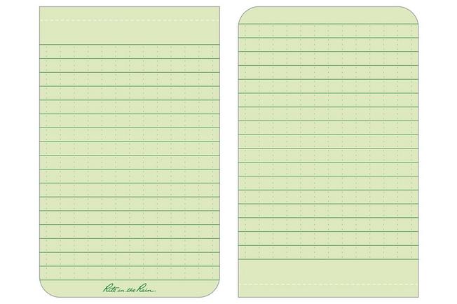 Afbeelding voor Rite in the Rain Soft Cover Top Bound Notebook 978, 3 1/4" x 5 1/4", Green, notitieboekje