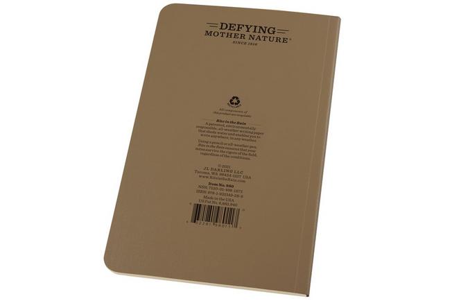 Afbeelding voor Rite in the Rain Tactical Field Book 980T, 4 5/8" x 7", Tan, notitieboek