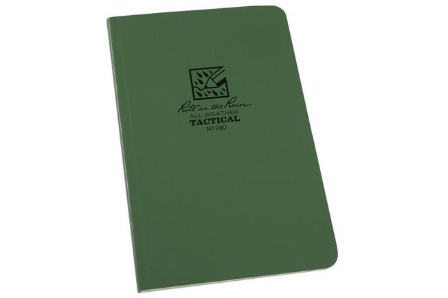 Afbeelding voor Rite in the Rain Tactical Field Book 980, 4 5/8" x 7", Green, notitieboek