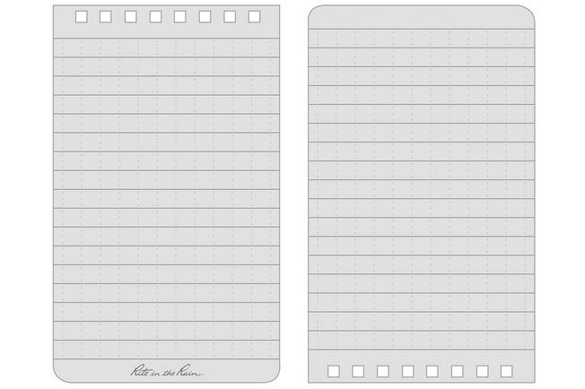 Afbeelding voor Rite in the Rain Top Spiral Notebook OR35, 3" x 5", Orange, notitieboekje