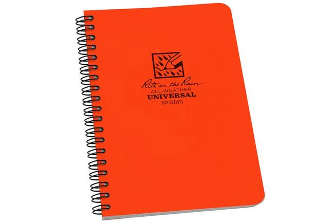 Afbeelding voor Rite in the Rain Universal Spiral Notebook OR73, 4 5/8" x 7", Orange, notitieboek