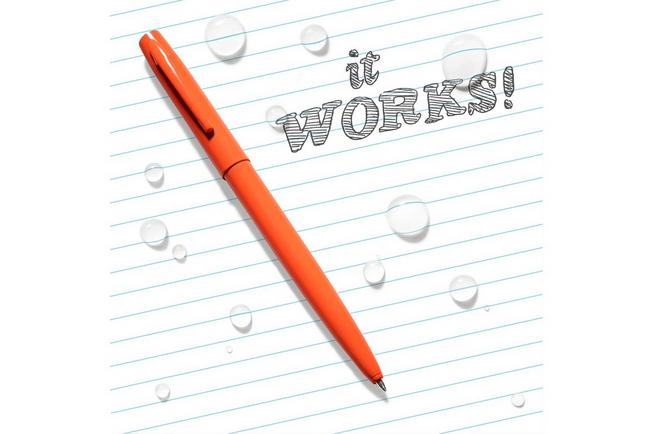 Afbeelding voor Rite in the Rain All-Weather Metal Pen OR97 Orange, pen