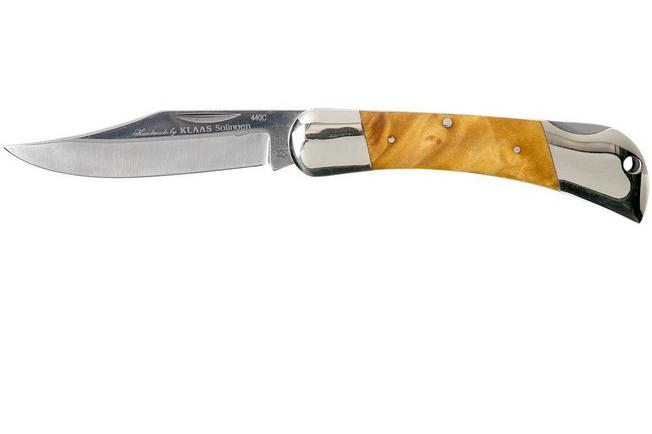 Image for Robert Klaas Monolith 3000 Lockback 110mm Maple Wood 1997-460 hunting knife