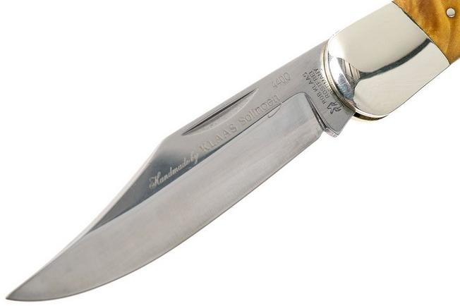 Image for Robert Klaas Monolith 3000 Lockback 110mm Maple Wood 1997-460 hunting knife
