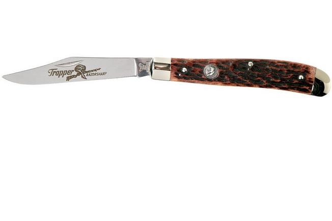 Image for Robert Klaas Trapper 95mm Jigged Bone Brown 412-1-252-BPB pocket knife
