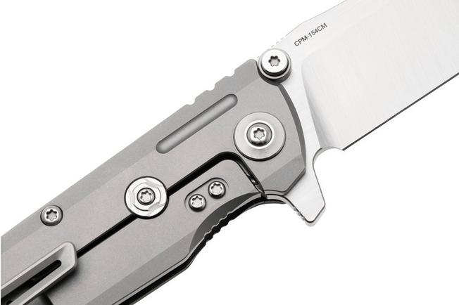 Afbeelding voor Reate District 9 V2, 9DV2-BE-SAT-TI-SAT, Satin 154CM, Bead Blasted Titanium/Carbon Fiber zakmes