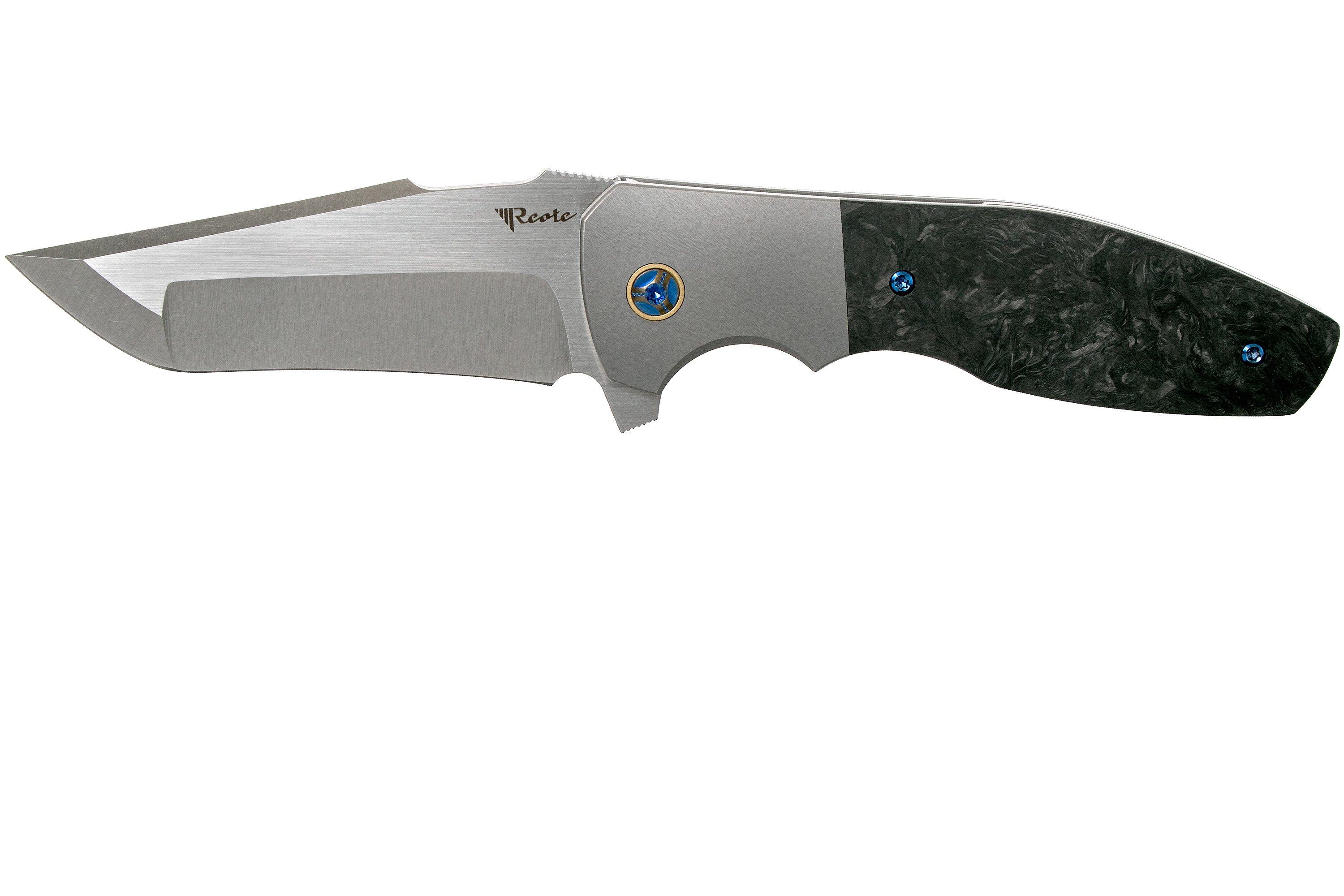 Reate Augustus M390 Marbled Carbon fibre pocket knife, Kirby Lambert