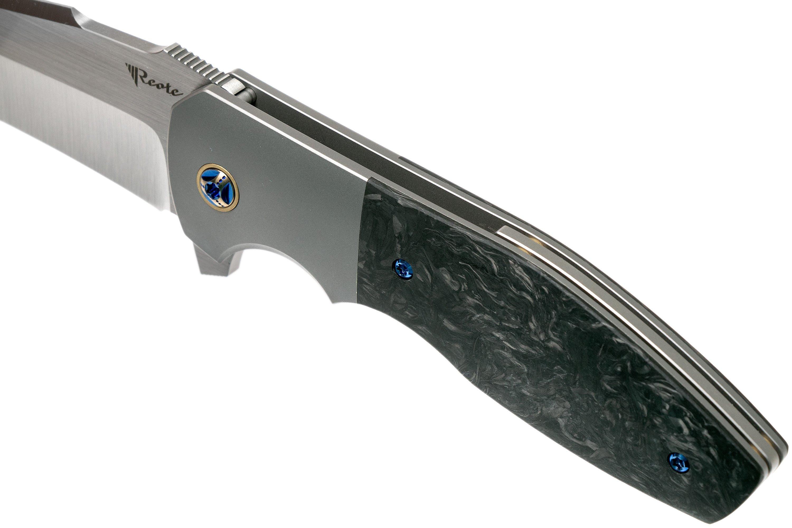 Reate Augustus M390 Marbled Carbon fibre pocket knife, Kirby Lambert