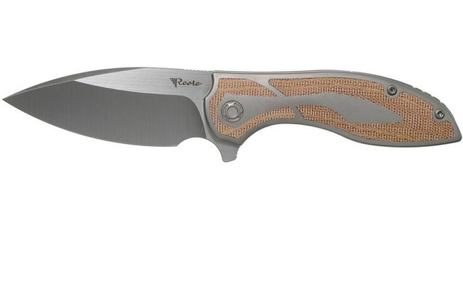 Bild für Reate Iron Flipper Brown Micarta, Beadblast Screws Taschenmesser