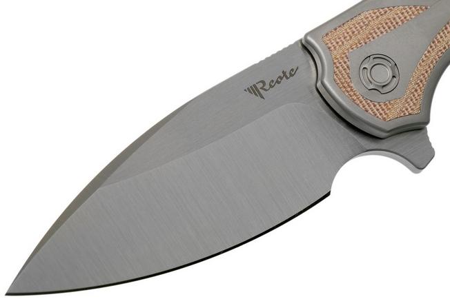 Bild für Reate Iron Flipper Brown Micarta, Beadblast Screws Taschenmesser