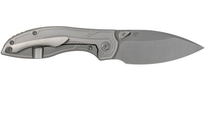 Image for Reate Iron Thumbstuds Green Micarta, Beadblast Screws pocket knife
