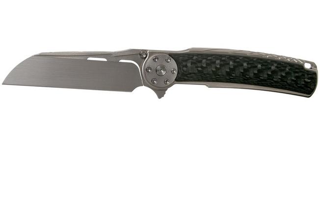 Imagen para Reate JACK 2.0 carbonfiber Wirewheel, M390 Handrubbed navaja con peine