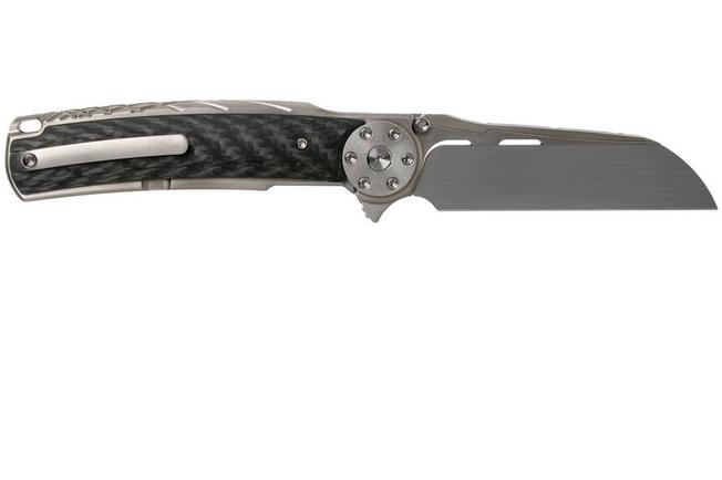 Imagen para Reate JACK 2.0 carbonfiber Wirewheel, M390 Handrubbed navaja con peine
