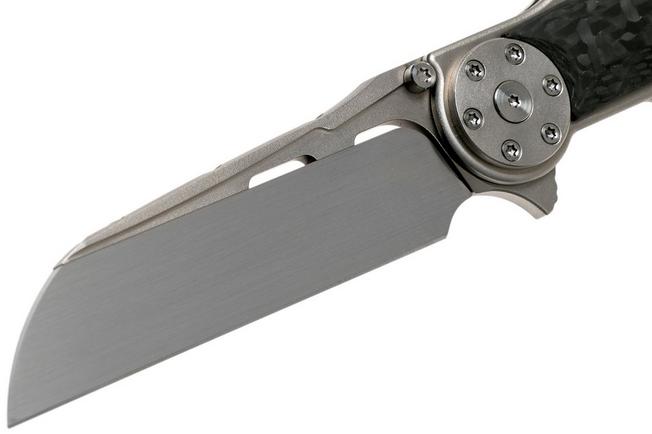 Imagen para Reate JACK 2.0 carbonfiber Wirewheel, M390 Handrubbed navaja con peine