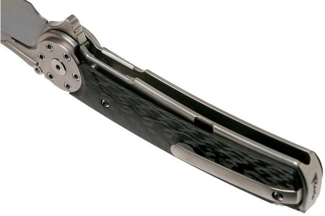 Imagen para Reate JACK 2.0 carbonfiber Wirewheel, M390 Handrubbed navaja con peine