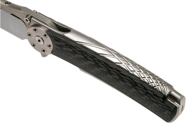 Imagen para Reate JACK 2.0 carbonfiber Wirewheel, M390 Handrubbed navaja con peine