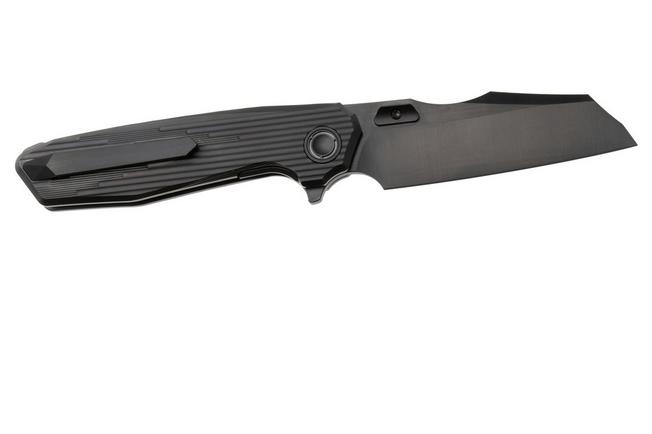 Afbeelding voor Reate Mantis Black DLC Elmax, Patterned Black DLC Titanium, zakmes