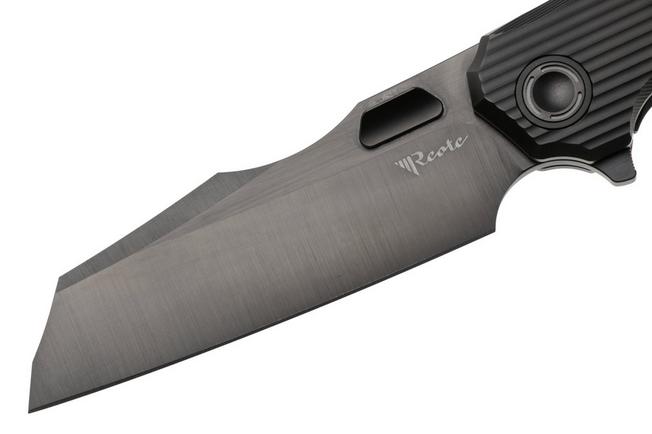 Afbeelding voor Reate Mantis Black DLC Elmax, Patterned Black DLC Titanium, zakmes