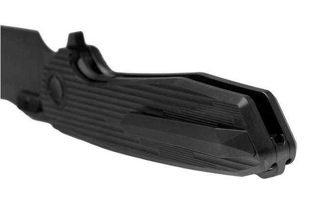 Afbeelding voor Reate Mantis Black DLC Elmax, Patterned Black DLC Titanium, zakmes