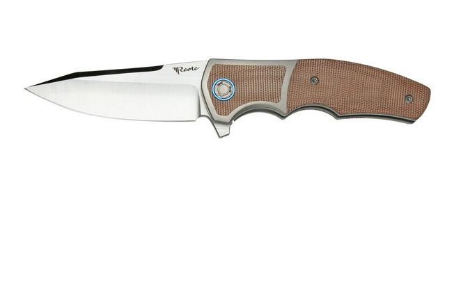 Reate Mini Crossroads M390, Brown Micarta MCR-BRM pocket knife, Kirby ...