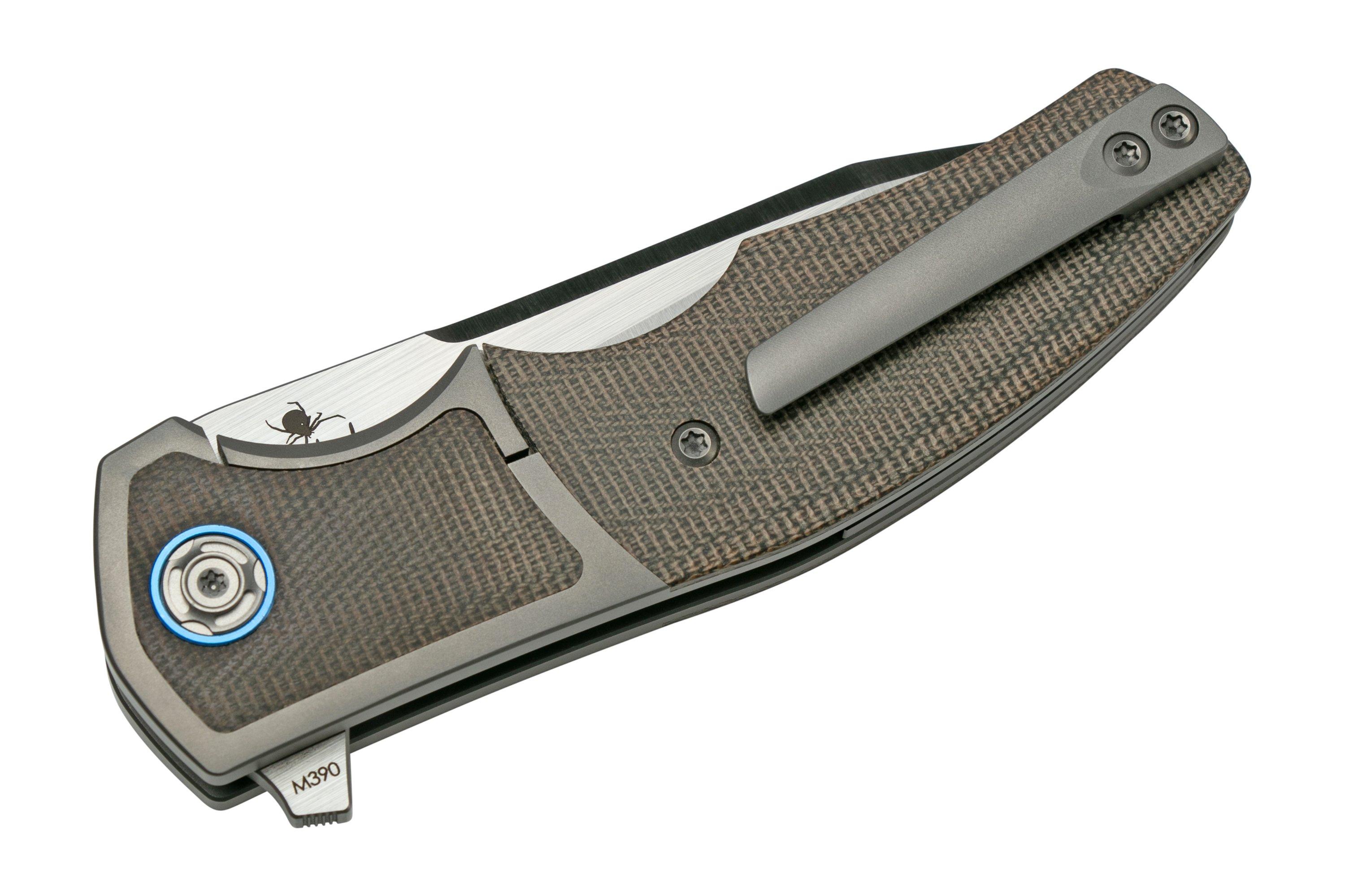 Reate Mini Crossroads M390, Green Micarta MCR-GRM zakmes, Kirby Lambert ...