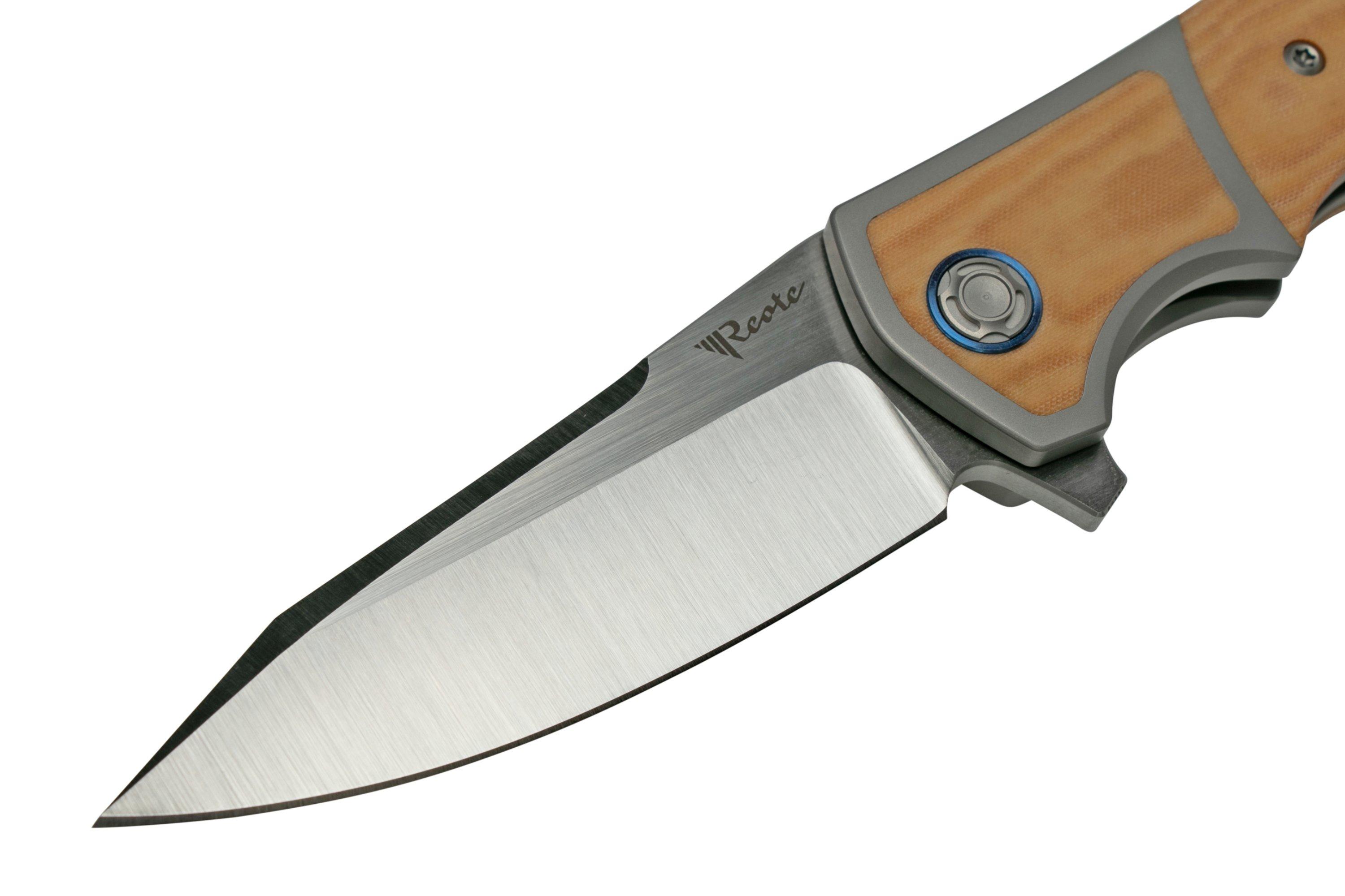 Reate Mini Crossroads M390 White Micarta MCR WHM pocket knife Kirby