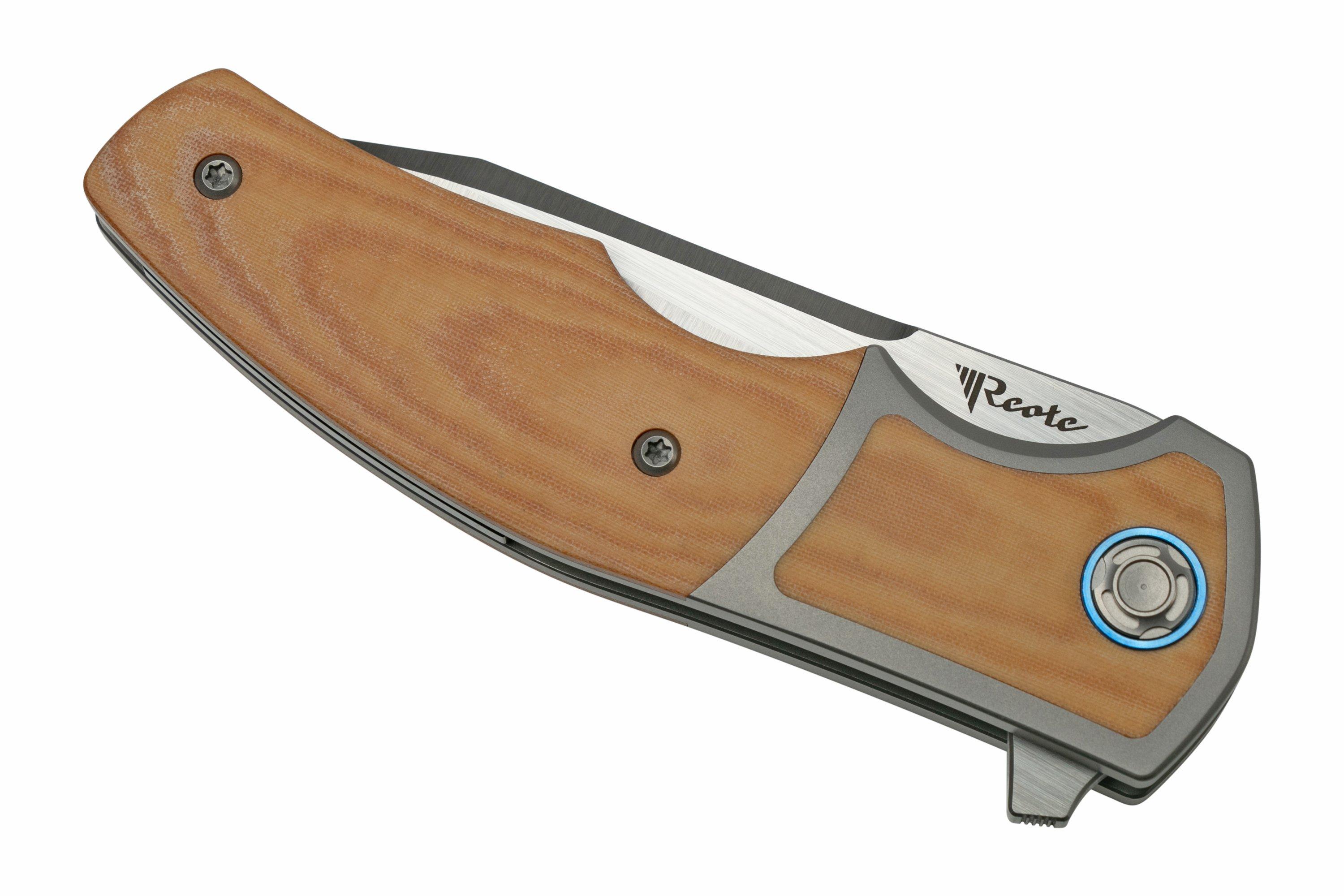 Reate Mini Crossroads M390 White Micarta MCR WHM pocket knife Kirby