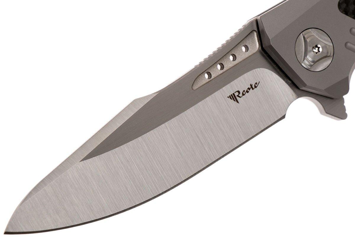 Reate K3 Carbonfibre Inlay, Droppoint CTS-204P Satin Finish pocket 