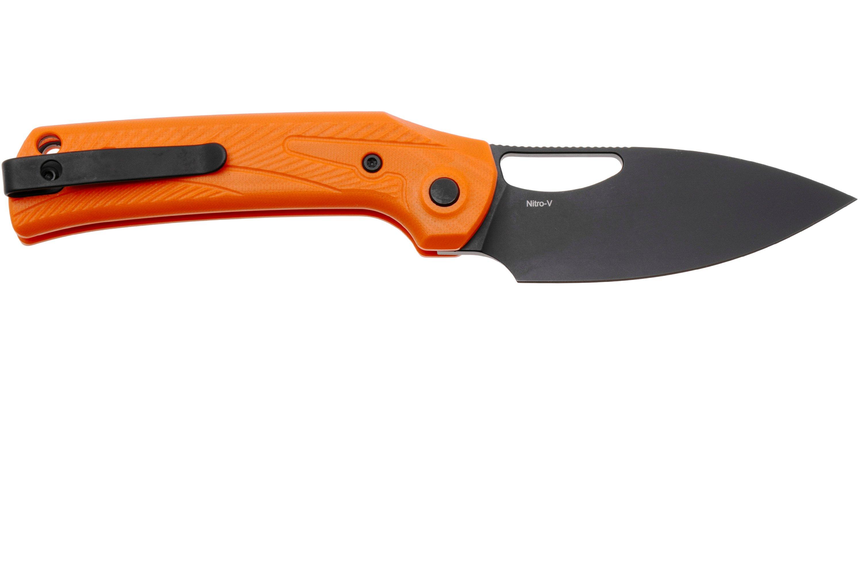 12 Spilloni In G10 Arancione Sicurezza Per Impugnature Coltello O Pistola, Asta 9.5mm