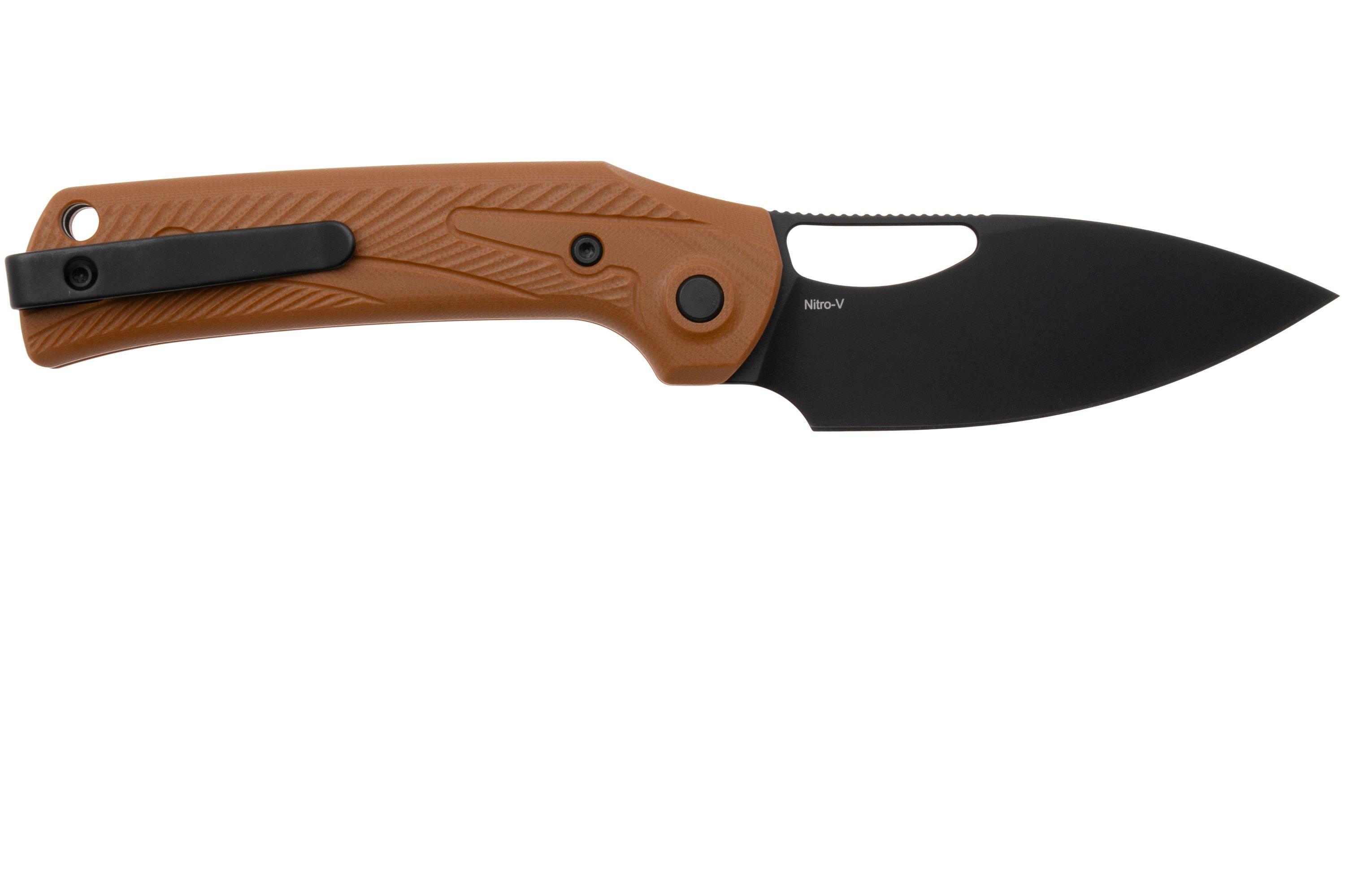 Reate PL-XE PVD Nitro-V, Tan G10, zakmes | Voordelig kopen bij ...