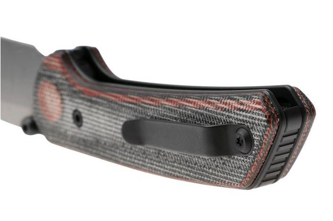 Afbeelding voor Reate PL-XT, DLC Damascus, Black/Red Micarta zakmes, Alvin Lee design