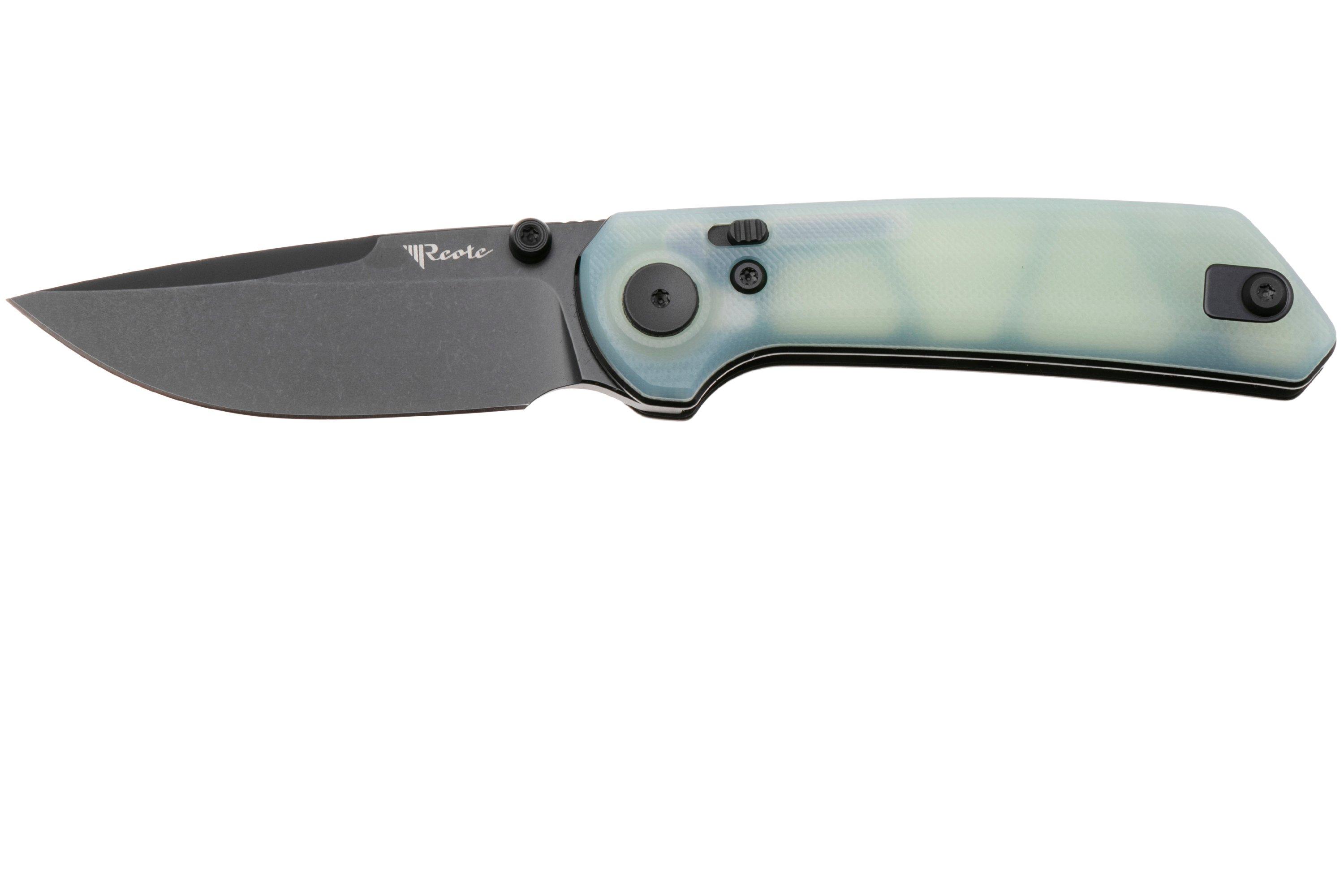 Reate PL-XT PVD Nitro-V, Jade G10, pocket knife | Advantageously