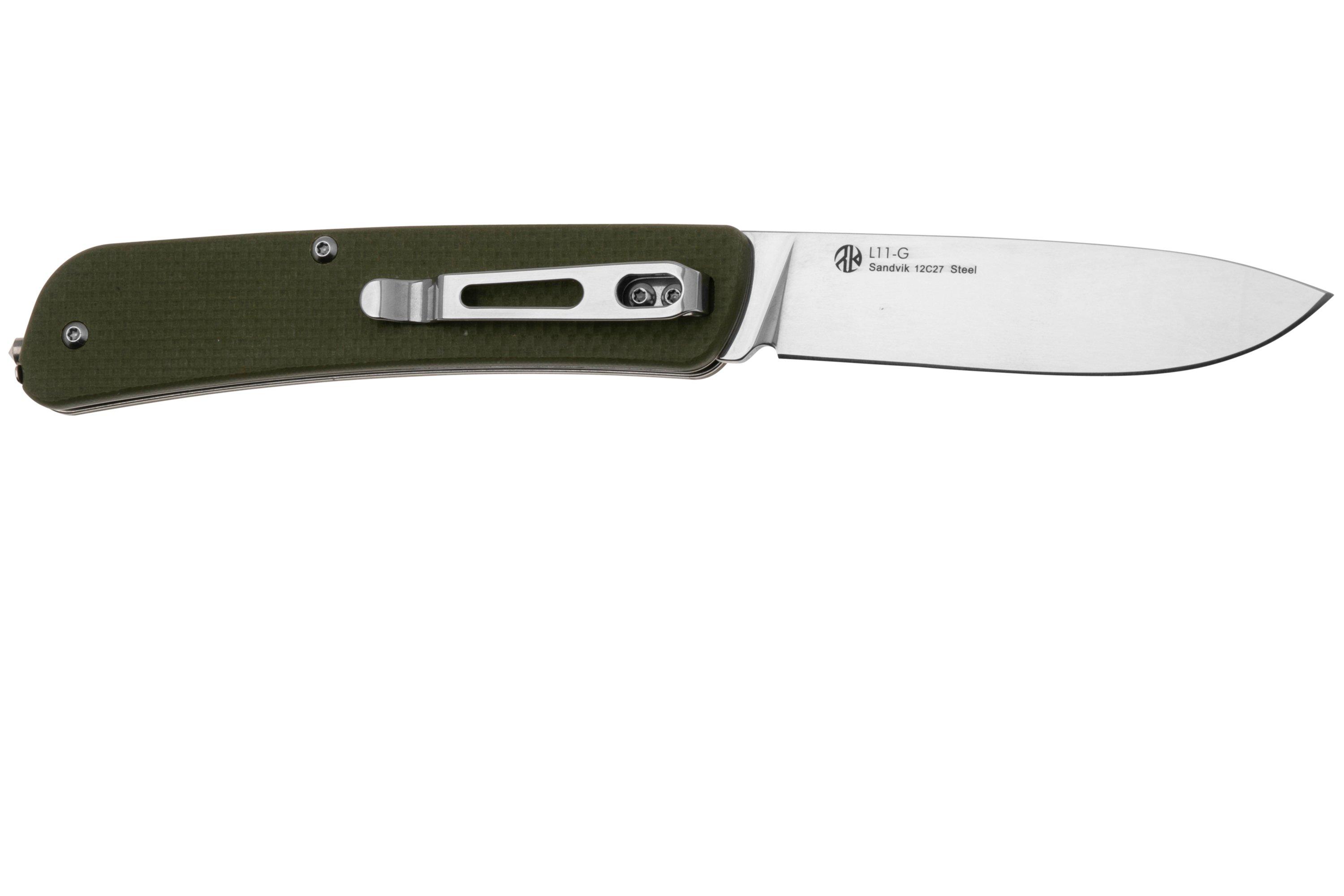 Ruike L11-G 12C27, Green G10, pocket knife | Advantageously shopping at ...