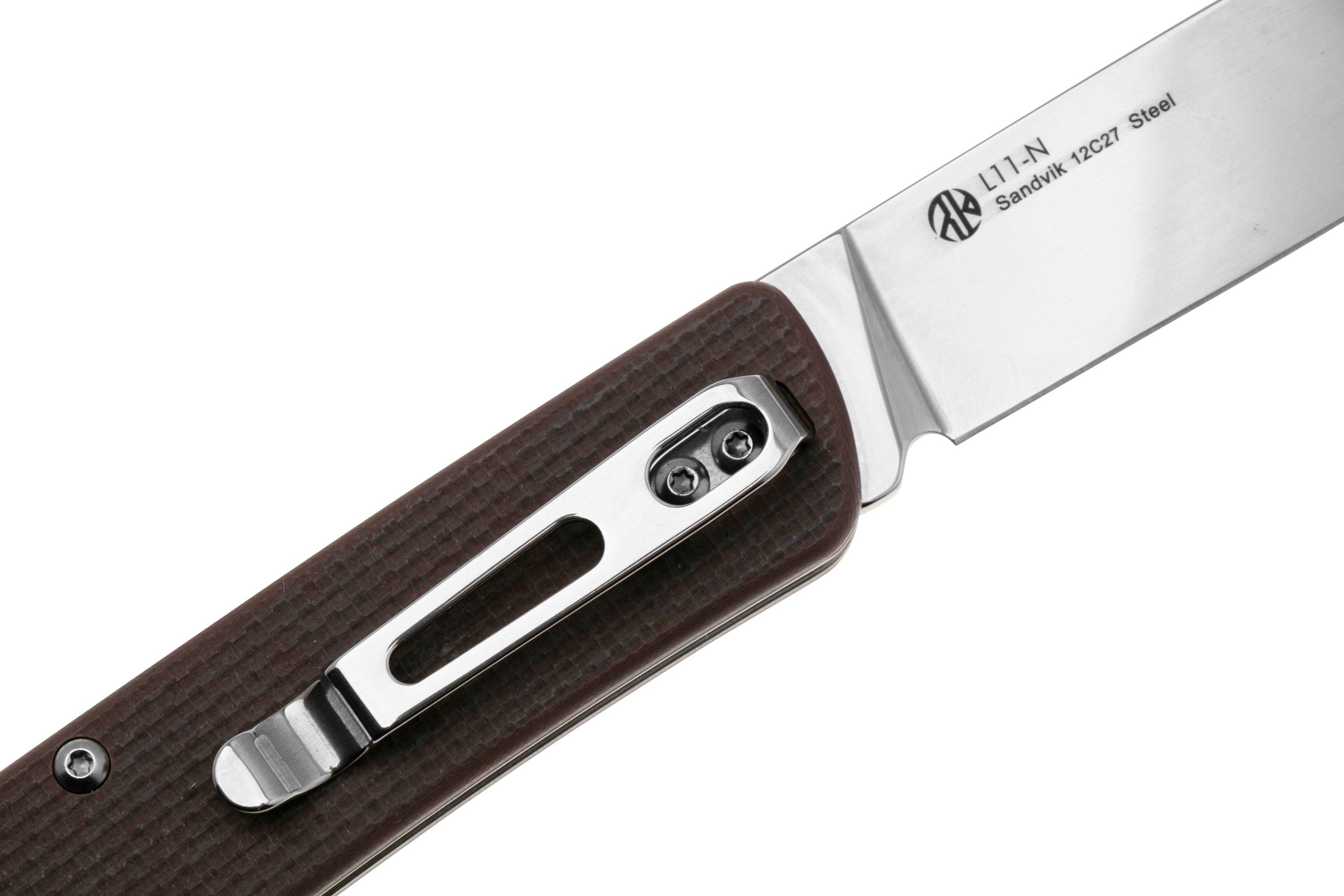 Ruike L11-N 12C27, Brown G10, pocket knife | Advantageously shopping at ...
