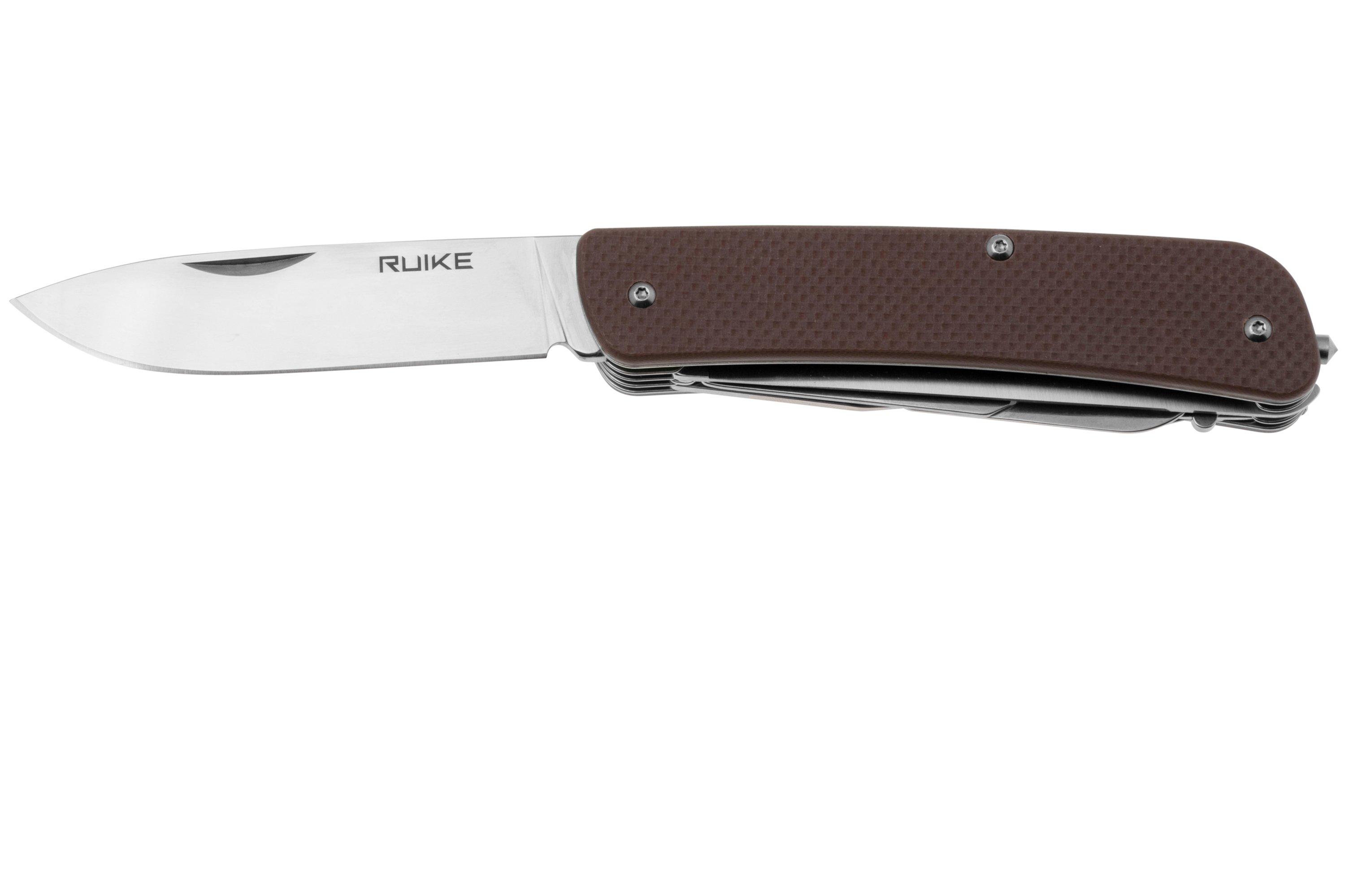 Nóż składany Ruike L42-N 12C27, Brown G10 | Zalety robienia