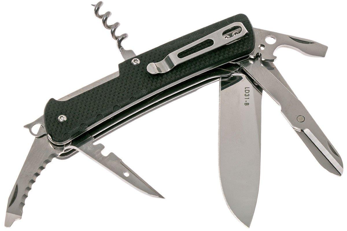 Ruike LD31-B Trekker pocket knife, black | Advantageously shopping at ...