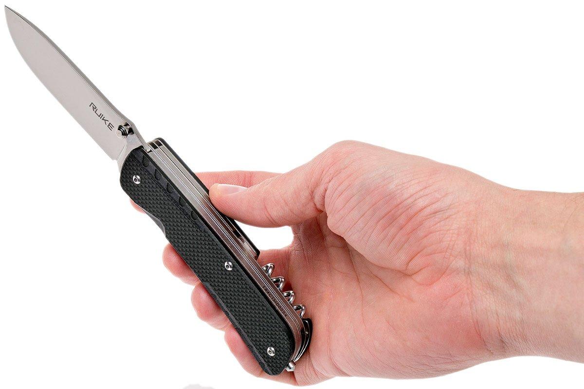Ruike LD31-B Trekker pocket knife, black | Advantageously shopping at ...