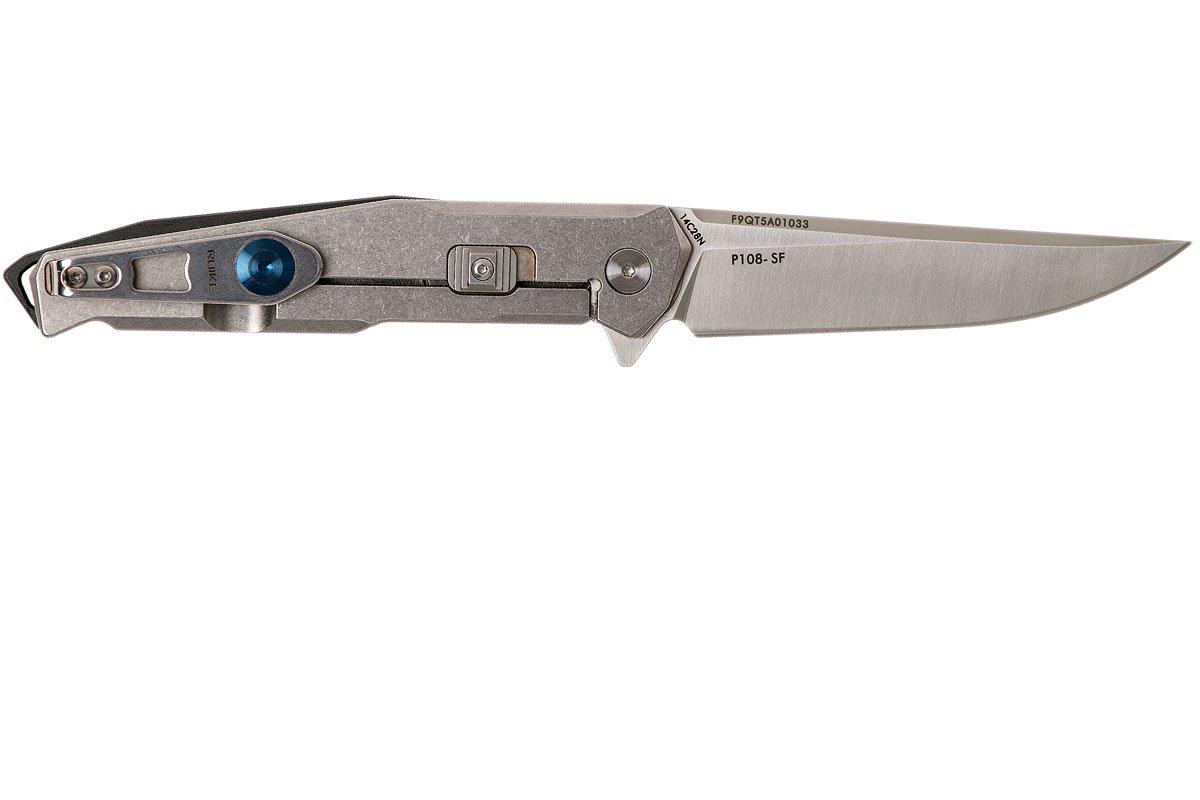 Ruike P108-SF Blue pocket knife, Stonewashed frame | Advantageously ...